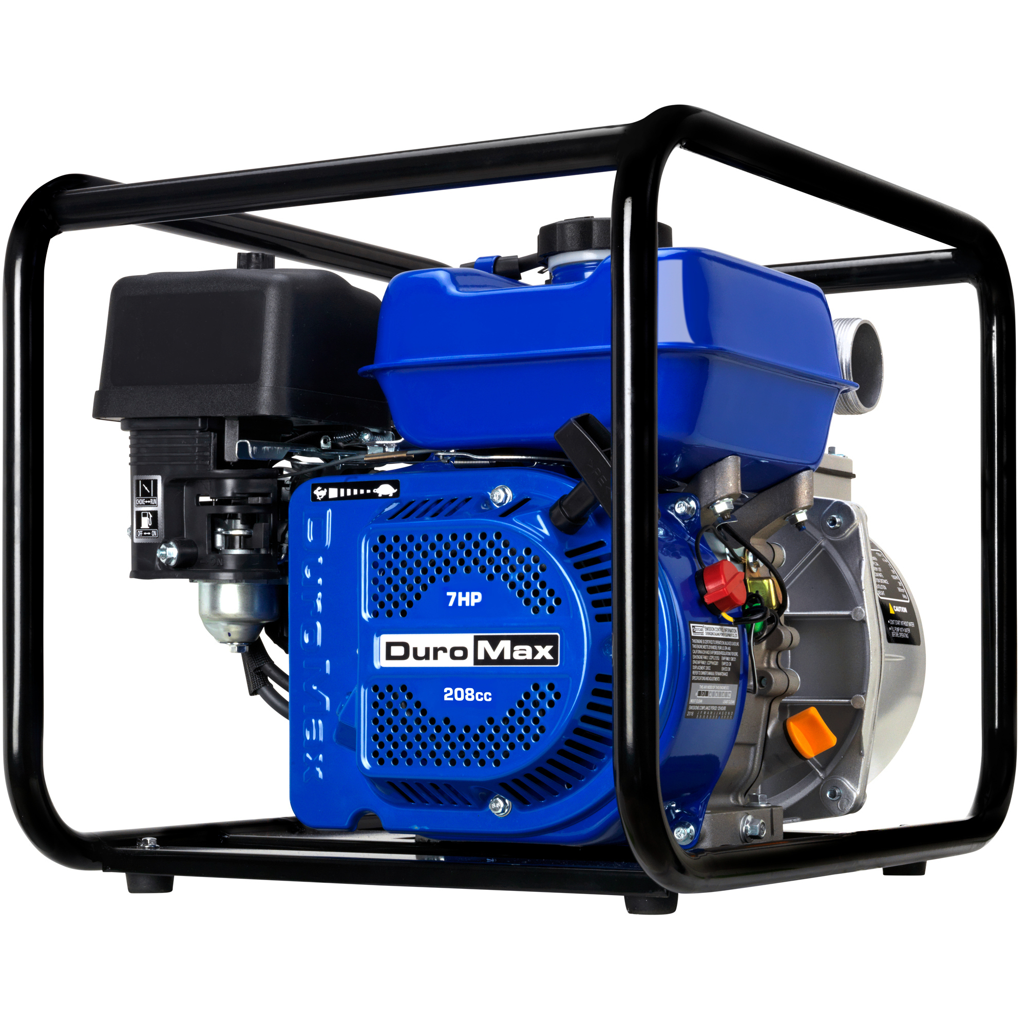 DuroMax, 2- inch Semi-Trash Water Pump, Max. Flow 158 GPM, Engine Displacement 212 cc, Engine Brand DuroMax, Model# XP652WP